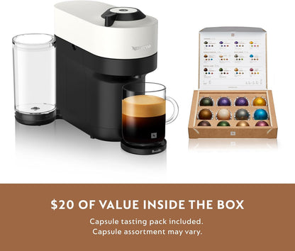 Nespresso Vertuo Pop+ Coffee and Espresso Machine by Breville - Coconut White - PuriLite