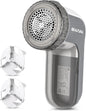 BEAUTURAL Lint Remover Fabric Shaver and Sweater Defuzzer with 2-Speeds, 2 Replaceable Stainless Steel Blades, Battery Operated - PuriLite