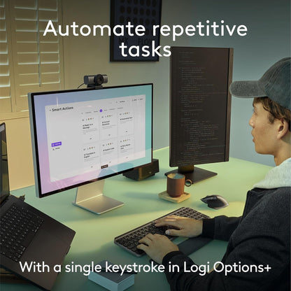 Logitech MX Keys S for Mac, Wireless Keyboard, Fluid, Precise Laptop-Like Typing, Programmable Keys, Backlit, Bluetooth USB C Rechargeable for MacBook Pro, MacBook Air, iMac, iPad - Space Grey - PuriLite