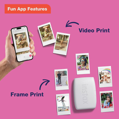 Fujifilm Instax Mini Link 3 Smartphone Printer - Rose Pink - PuriLite
