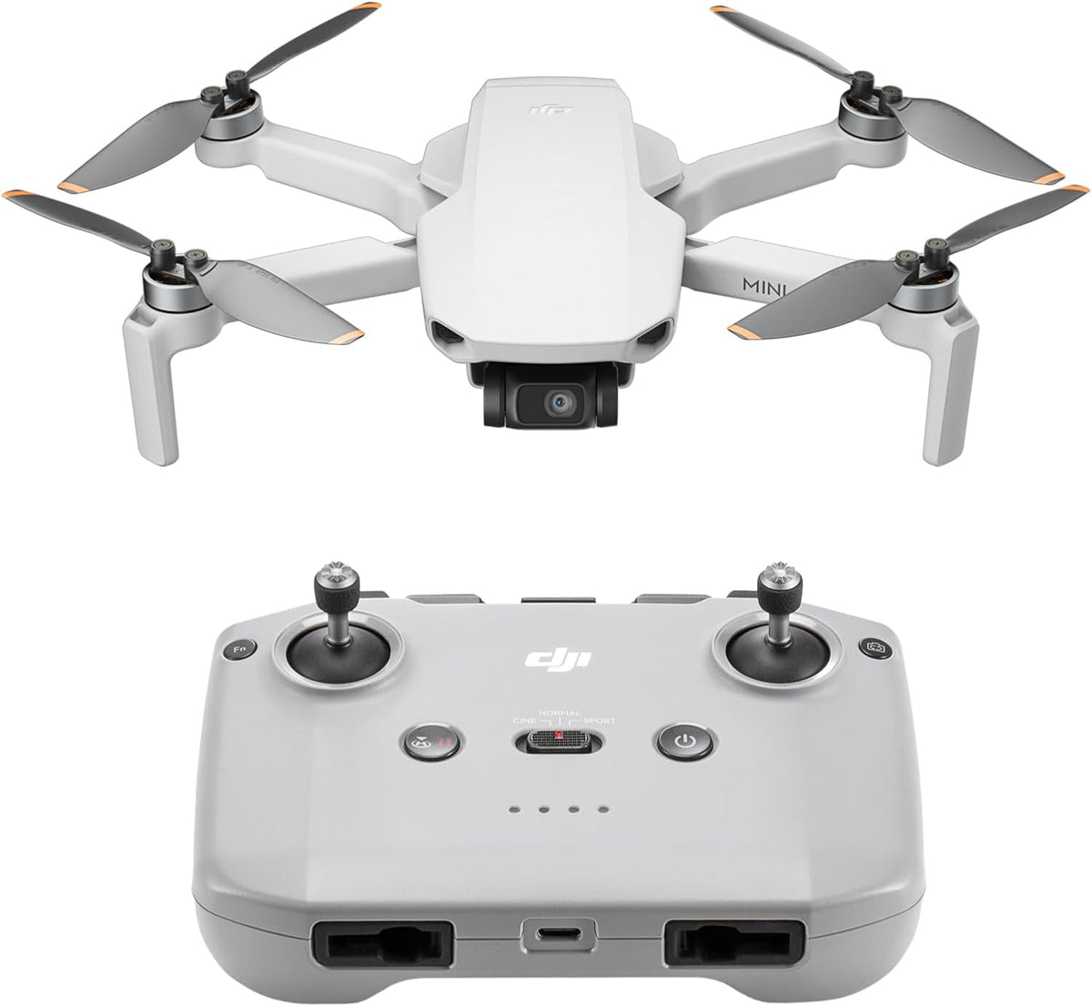 DJI Mini 4K, Drone with 4K UHD Camera for Adults, Under 249 g, 3-Axis Gimbal Stabilization, 10km Video Transmission, Auto Return, Wind Resistance, 1 Battery for 31-Min Max Flight Time - PuriLite
