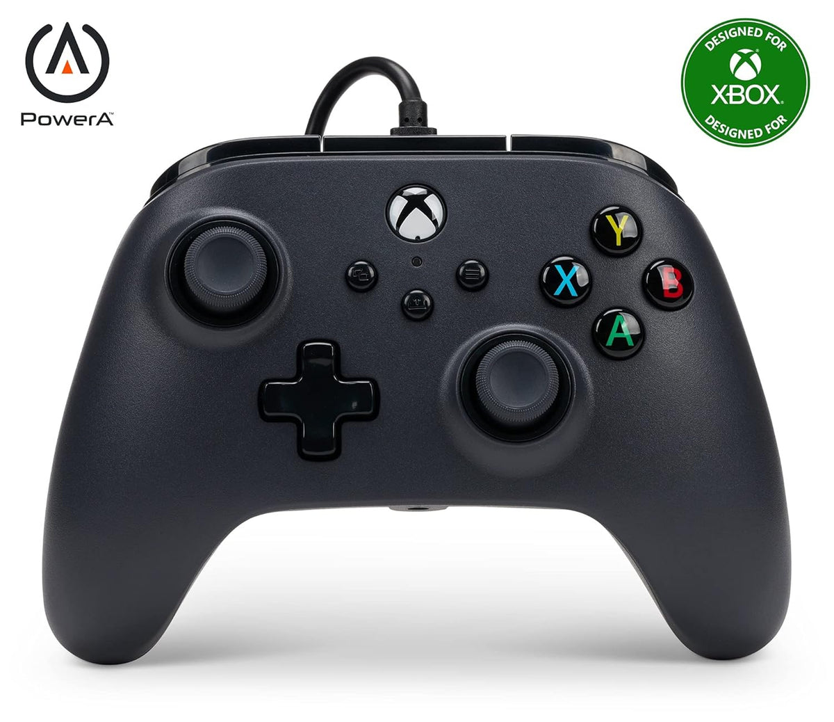 PowerA Wired Controller For Xbox Series X|S - Black, Gamepad, Video Game Controller Works with Xbox One - PuriLite