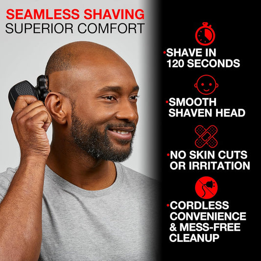 Remington Balder Pro rotary Head Shaver, 1 Count , Black - PuriLite