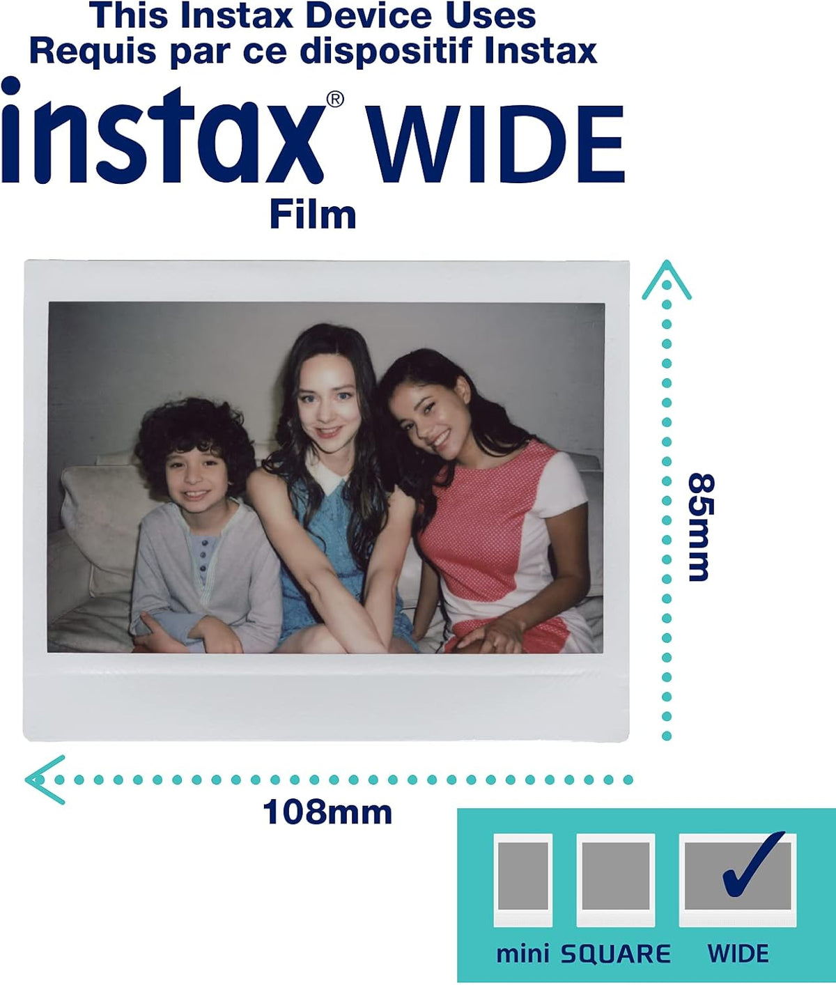 Fujifilm Instax Wide Link Smartphone Printer in Ash White | 16719550 - PuriLite