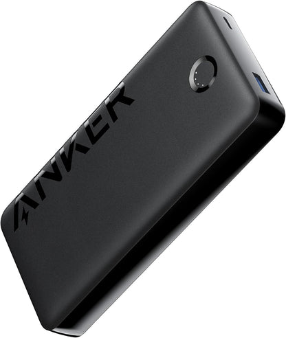 Anker Portable Charger, 20,000 mAh Power Bank, Battery Pack with 2-Port, 15W High-Speed Charging for iPhone 15/15 Plus/15 Pro/15 Pro Max, iPhone 14/13/12 Series, Samsung Galaxy(Black) - PuriLite