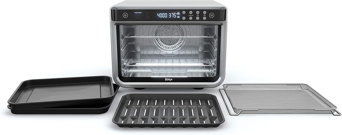 Ninja DT201C, Foodi 10-in-1 XL Pro Air Fry Oven, Stainless steel, 1800W (Canadian version) - PuriLite