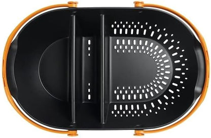 Fiskars Harvest Basket, Container for Gardening and Harvesting, Garden Tool with Ergonomic Handles and Collander - PuriLite