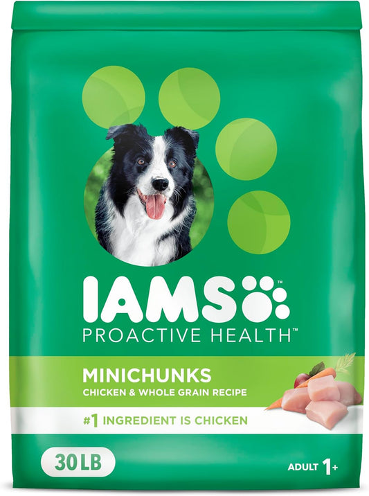 IAMS Proactive Health Minichunks Adult Dry Dog Food with Real Chicken, 30 lb. Bag - PuriLite