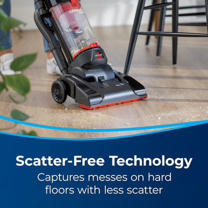 BISSELL CleanView Compact Upright Vacuum, 3508B Red - PuriLite