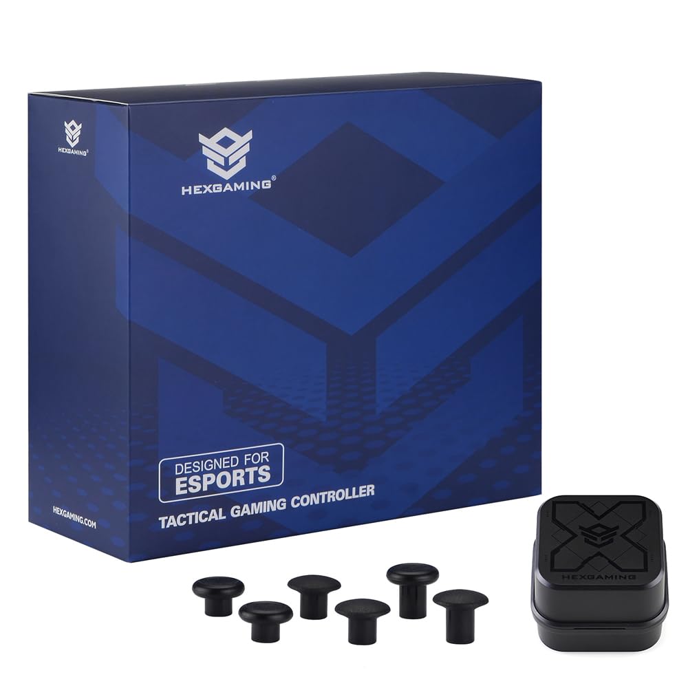 HEXGAMING ULTRA ONE Wireless Controller - 4 Back Buttons, 6 Profiles, Hair Triggers - Compatible with X|S, One - Black - No Battery Included - PuriLite
