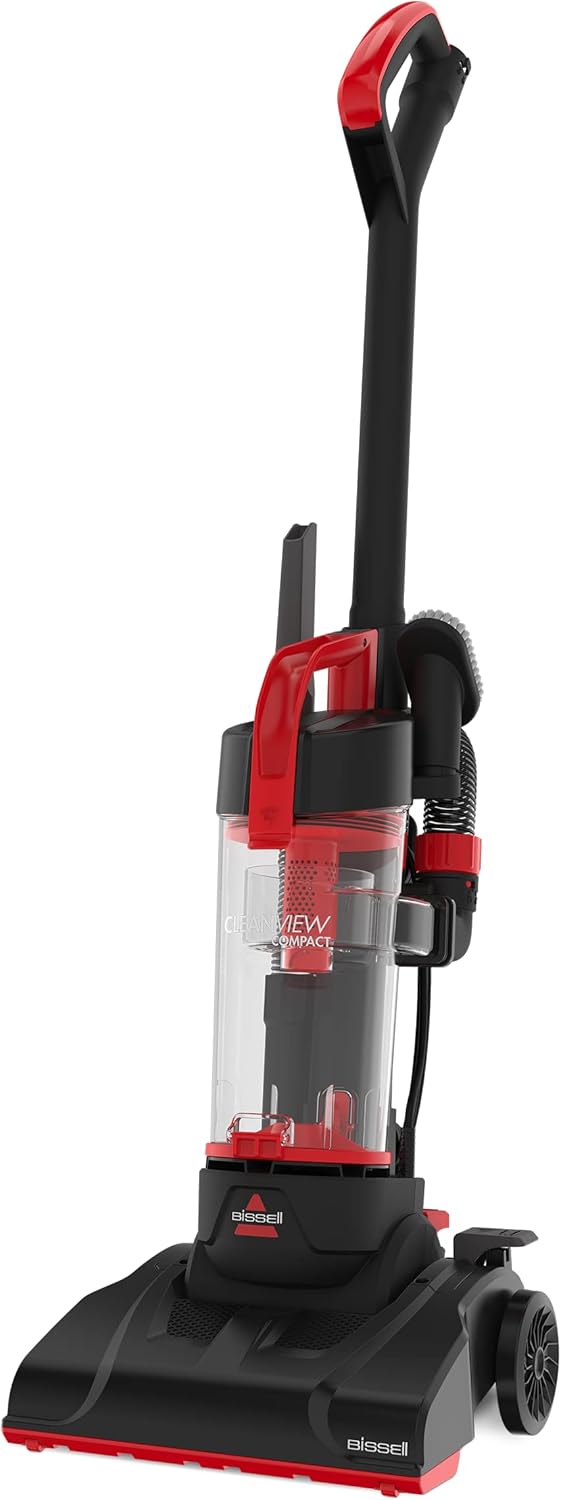BISSELL CleanView Compact Upright Vacuum, 3508B Red - PuriLite