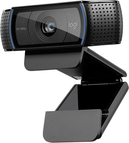 Logitech C920x HD Pro Webcam, Full HD 1080p/30fps Video Calling, Clear Stereo Audio, HD Light Correction, Works with Skype, Zoom, FaceTime, Hangouts, PC/Mac/Laptop/Macbook/Tablet - Black - PuriLite