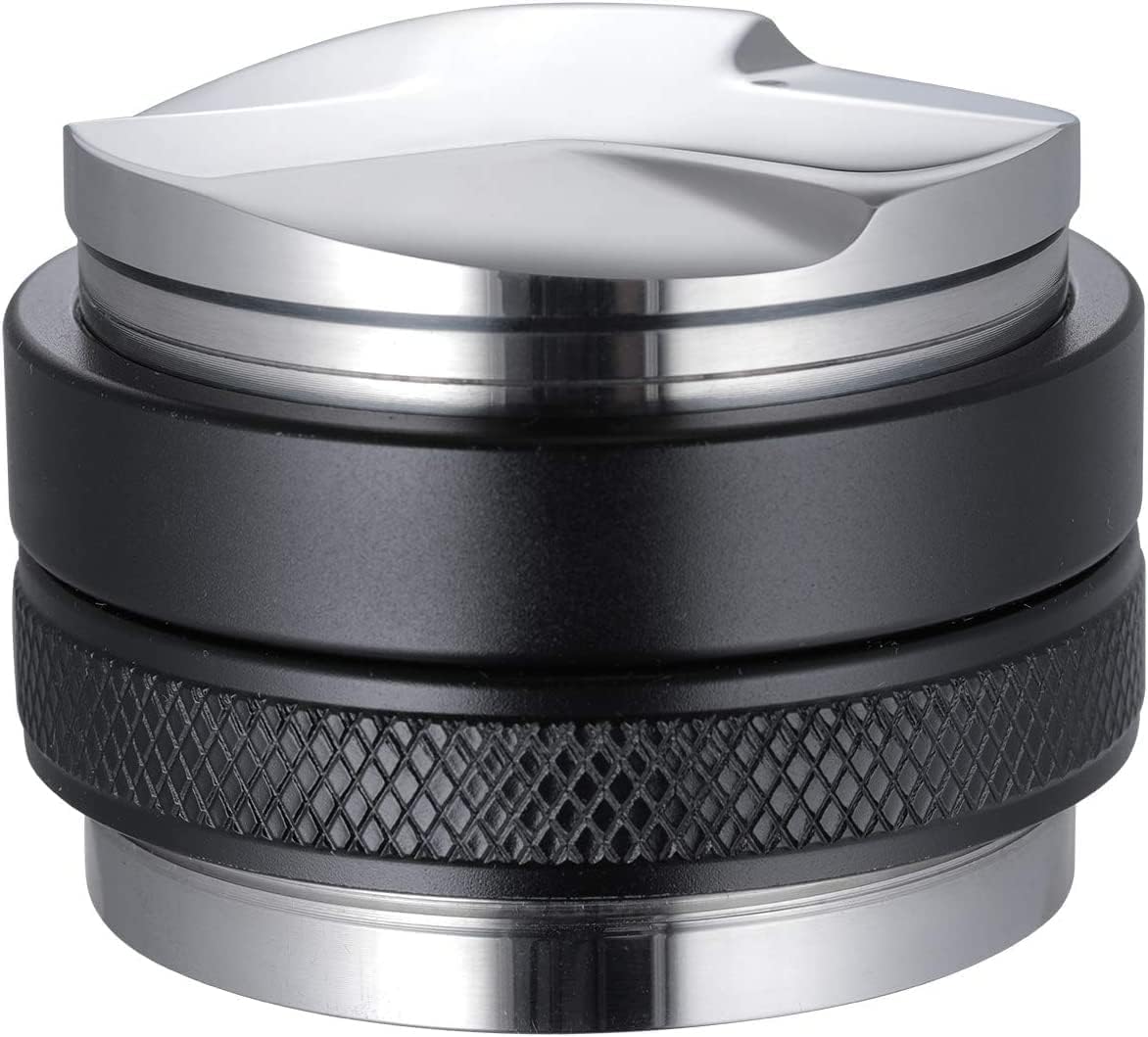 MATOW 53mm Coffee Distributor and Tamper, Dual Head Coffee Leveler Compatible with Breville 54mm Portafilter, Adjustable Depth- Professional Espresso Hand Tampers - PuriLite