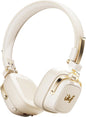 E2 Retro Classic Wireless Bluetooth On-Ear Headphones, Foldable Headset, 90H Playback, 40mm Drivers, Deep Bass, 360° Spatial Sound, Built-in Mic,OOTD 80S 90S (Offwhite) - PuriLite