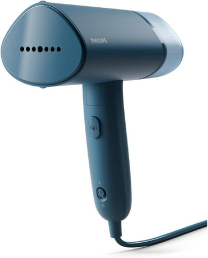 Philips 3000 Series Handheld Steamer, Compact & Foldable, Ready to Use in ˜30 Seconds, 1000W, up to 20g/min, No Ironing Board Needed, Blue (STH3000/20) - PuriLite