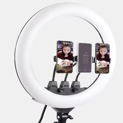 Purilite Select 18-Inch LED Ring Light with Adjustable Tripod Stand – Professional Bi-Color Dimmable Photography and Video Lighting Kit for Streaming, Content Creation, Makeup and Studio Use - PuriLite