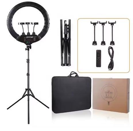 Purilite Select 18-Inch LED Ring Light with Adjustable Tripod Stand – Professional Bi-Color Dimmable Photography and Video Lighting Kit for Streaming, Content Creation, Makeup and Studio Use - PuriLite