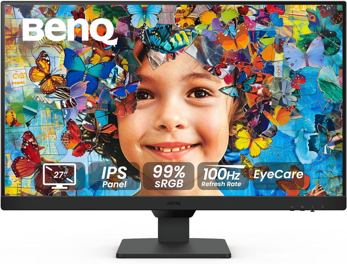 BenQ GW2790 Computer Monitor 27" FHD 1920x1080p | IPS | 100 hz | Eye-Care Tech | Low Blue Light | Anti-Glare | Adaptive Brightness | Tilt Screen | Built-in Speakers | DisplayPort | HDMI x2 - PuriLite