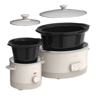 Bella 5.68 L (6 qt.) Programmable Slow Cooker with 1.89 L (2 qt.) Slow Cooker - PuriLite