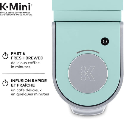 Keurig K-Mini Single Serve K-Cup Pod Coffee Maker, Featuring An Ultra-sleek Design, Oasis - PuriLite