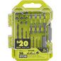 RYOBI 20 PC. Drill and Impact Drive Set - PuriLite