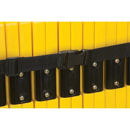 Portable Mobile Barrier, 40" H x 13' L, Yellow - PuriLite