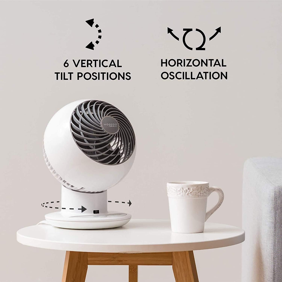 Woozoo 5-Speed Globe Fan 5 Year Warranty 1 Count - PuriLite