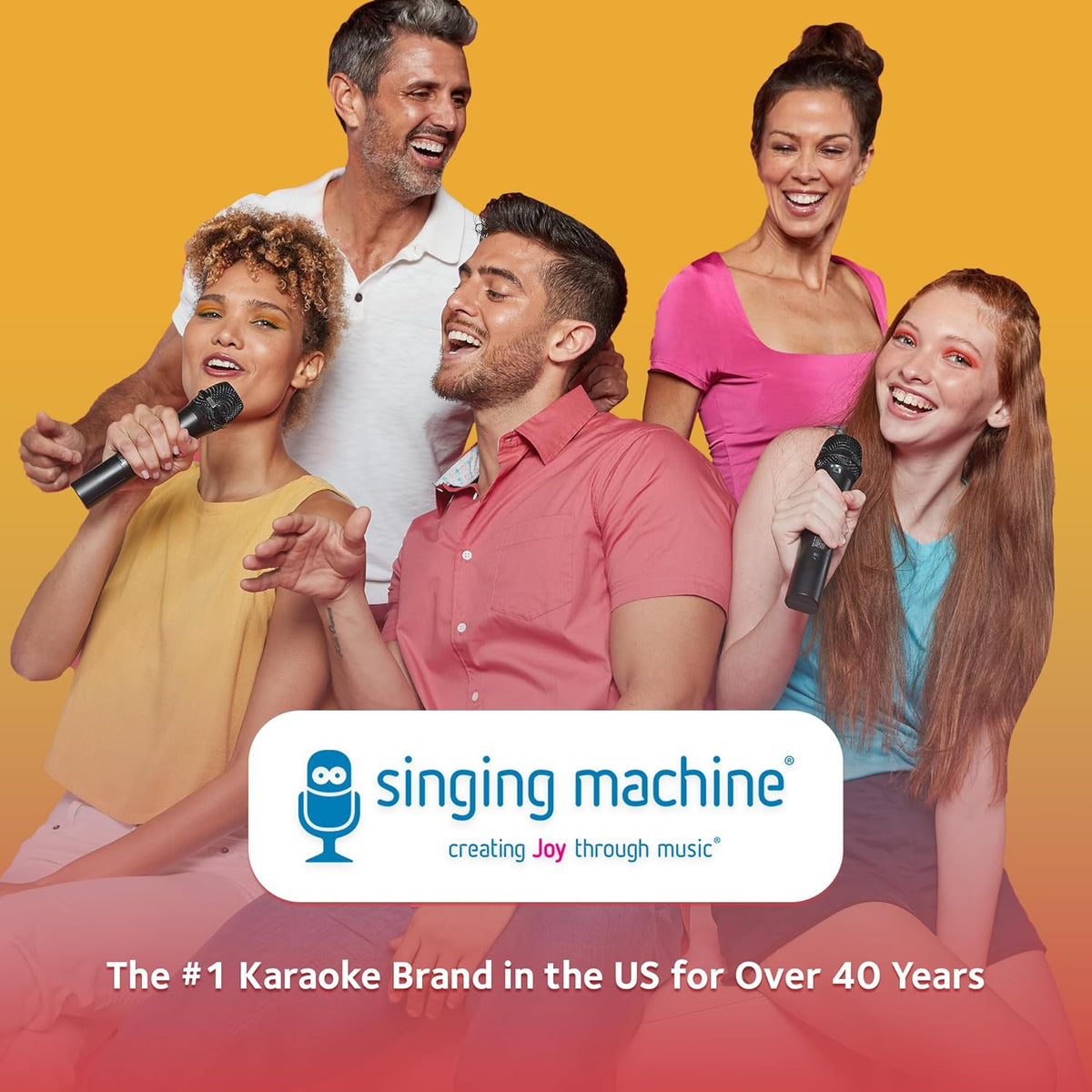 Singing Machine SMM-205 Dynamic Karaoke Microphone with 10.5 ft Cord - PuriLite