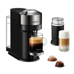 Nespresso Vertuo Next Deluxe Coffee and Espresso Machine by Breville with Aeroccino, Chrome - PuriLite