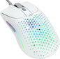 Glorious Gaming Model O 2 Wired Gaming Mouse - 59g Ultralight, FPS, 26,000 DPI, Motion Sync, 80M Click Rated Switches, 6 Programmable Buttons, Ambidextrous, RGB, PTFE Feet - White - PuriLite