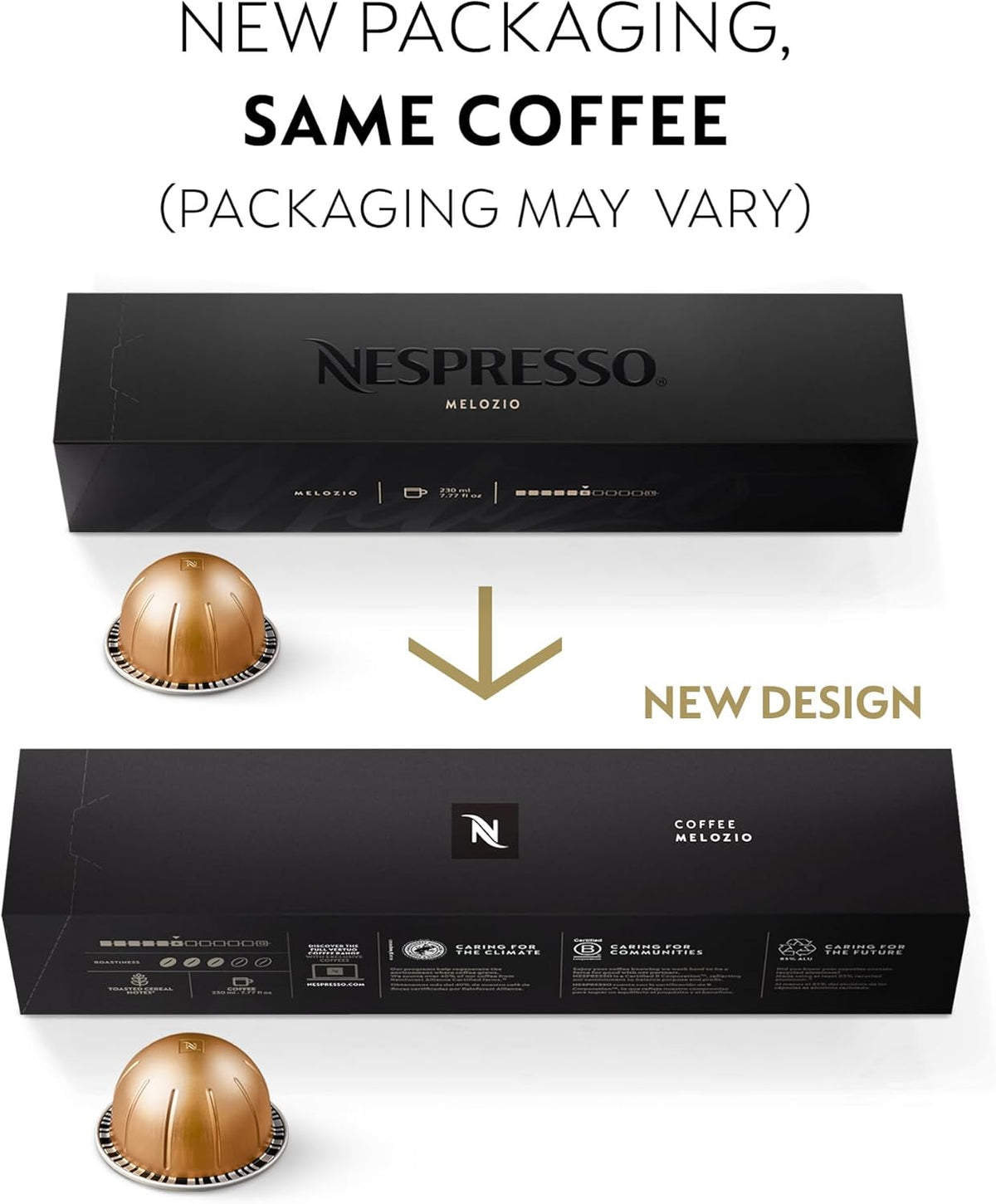 Nespresso Capsules Vertuo, Melozio, Medium Roast Coffee, 10 Count (Pack of 3) Coffee Pods, Brews 7.8oz. - PuriLite
