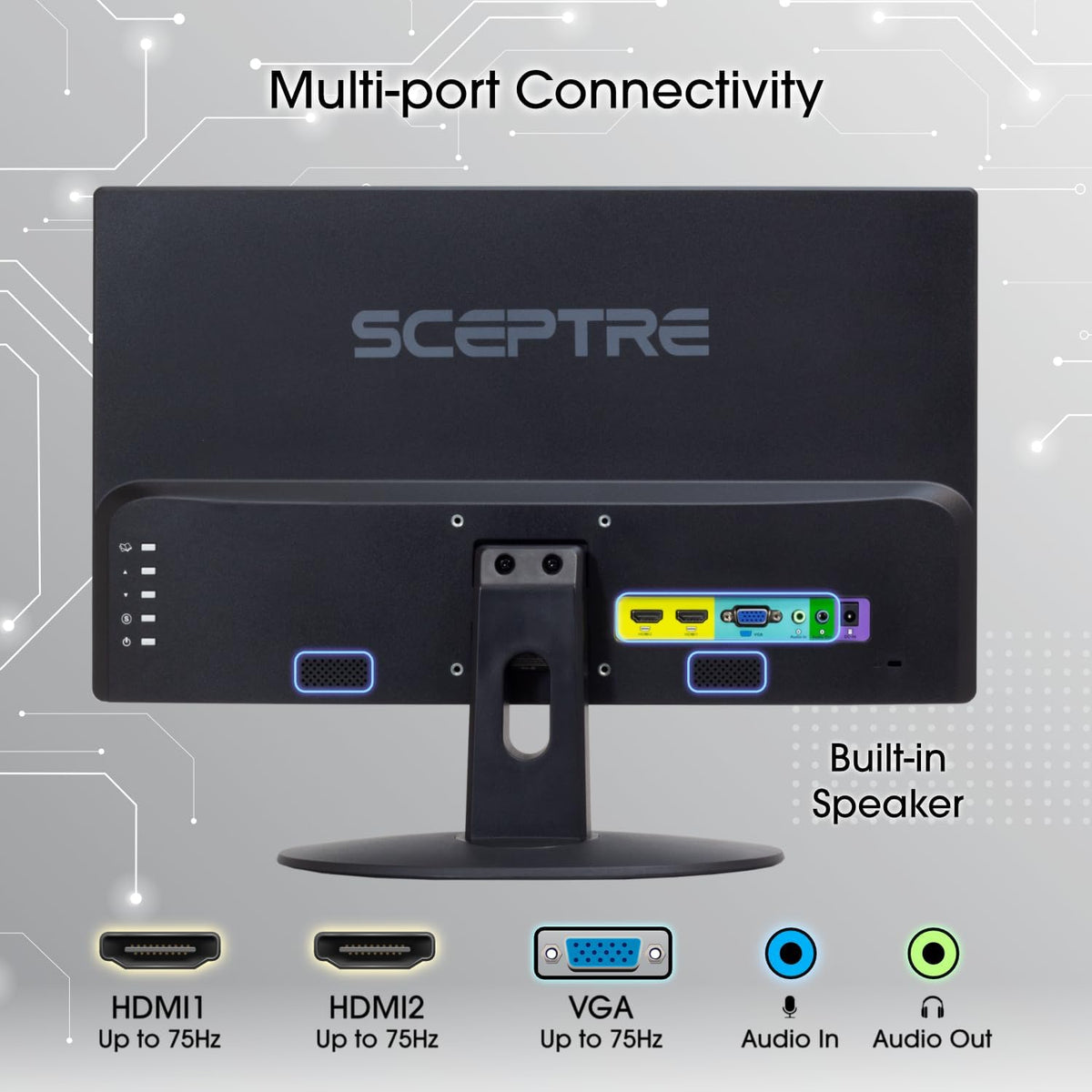 Sceptre New 20-inch Professional Monitor 1600 x 900 HDMI x2 Build-in Speakers 2025 - PuriLite