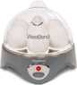 West Bend 87628 Automatic Electric Egg Cooker Scrambled Poached and Hard-or Soft-Cook Eggs, 7 Egg Capacity, Gray - PuriLite