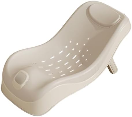 Baby Sink Bath, Adjustable Height Ergonomic Baby Bath Support with Temperature Reminder & Drainage Hole, Foldable Portable Infant Bathtub with Hook for Home Travel, Green, Sink Bather for - PuriLite