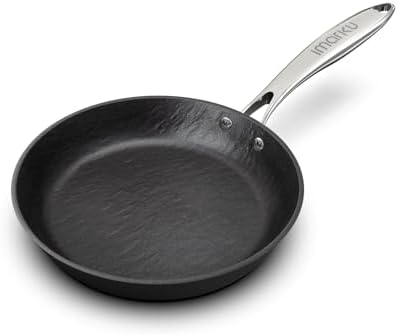 imarku Non Stick Frying Pans - 10 inch Frying Pan Nonstick Skillet, Egg Pan Omelette with Cool Stainless Steel Handle, Dishwasher Safe, Free of PFAS&PFOA, Easy Cleanup, Gifts for Men and Women - PuriLite