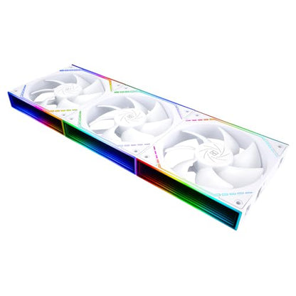 Thermalright TL-M12QR X3 Case Fan, CPU Cooler Comes with ARGB Mirror Light Effect,PC PWM Silent Cooling with 1500RPM Speed,Reverse CPU Cooler Fan (120mm, Black) - PuriLite