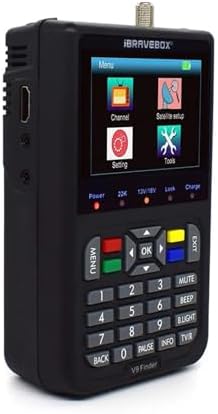 V9 Finder Digital Satellite Finder LCD Satellite Finder Digital Satellite Finder 3.5 Inch DVB-S/S2 H.265(Black) - PuriLite