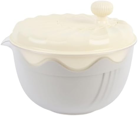 Yosoo Salad Spinner Efficient Multifunctional Vegetable Washer and Salad Chopper for Home Kitchen (Beige) - PuriLite