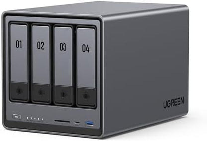 UGREEN NASync DXP2800 2-Bay Desktop NAS, Auto Backup Organize Phones/PCs Private Cloud Storage for Home & Office, Intel N100 Quad-core CPU, 8GB DDR5 RAM, 2.5GbE, Dual M.2 Slots, 4K HDMI (Diskless) - PuriLite