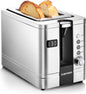 Chefman 2-Slice Digital Toaster, Pop-Up, Stainless Steel, Extra-Wide Slots For Bagels, Defrost, Reheat, Cancel Functions, Removable Crumb Tray, Stainless Steel - Digital - PuriLite
