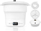 SereneLife Portable Mini Washing Machine – Compact, Foldable Washer for Travel, Dorms, and Camping – Semi-Automatic, Energy-Saving Design – Includes Power Cord & Lid Cover, White - PuriLite