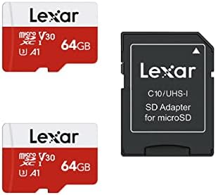 Lexar E-Series 128GB Micro SD Card 5 Pack, microSDXC UHS-I Flash Memory Card with Adapter, 100MB/s, C10, U3, A1, V30, Full HD, 4K UHD, High Speed TF Card - PuriLite