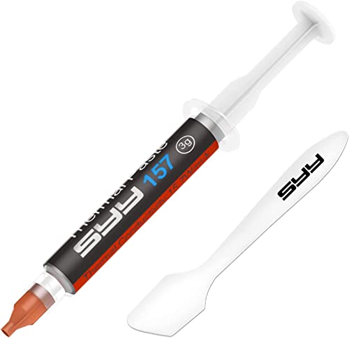 Thermal Paste, SYY 4G with Toolkit CPU Paste Thermal Compound Paste Heatsink for IC/Processor/CPU/All Coolers, Carbon Based High Performance, Thermal Interface Material - PuriLite