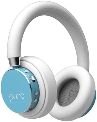 Puro Sound Labs BT2200 Plus Volume Limited Kids’ Bluetooth Headphones (Blue) - PuriLite