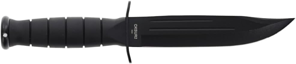 Smith & Wesson Search & Rescue CKSUR1 Clip Point Fixed Blade Knife Rubberized Aluminum Handle - PuriLite