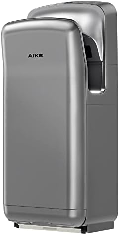 AIKE HEPA Filtered Vertical Hand Dryer Premium, 110-130V Silver Model AK2005H - PuriLite