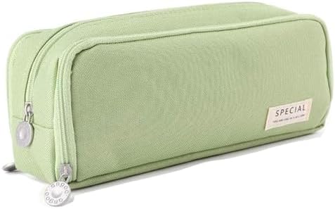 Big Capacity Pencil Case, OLIYuMi 3 Compartment Pencil Pouch Pencil Bag Storage Box Stationery Organizer Makeup Bag with Zipper Closure for Student Office College Boys and Girls (Pink) - PuriLite