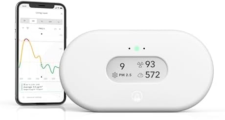 Airthings 2960 View Plus - Radon & Air Quality Monitor (PM, CO2, VOC, Humidity, Temp, Pressure) - PuriLite