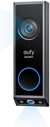 eufy Security Video Doorbell E340 (Battery Powered), Dual Cameras with Delivery Guard, 2K Full HD and Color Night Vision, HomeBase S380 Compatible, No Monthly Fee - PuriLite