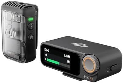DJI Mic 2 (2 TX + 1 RX + Charging Case), Wireless Lavalier Microphone, Intelligent Noise Cancelling, 32-bit Float Internal Recording, 820 ft.(250m) Range, Microphone for iPhone, Android, Camera - PuriLite